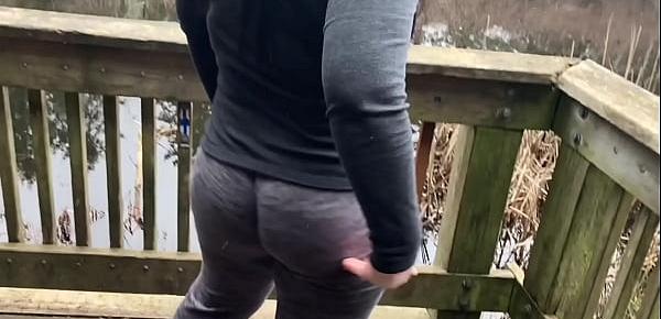  Succulent Booty Mom Has A Wedgie In Her Full Cheeks Outside